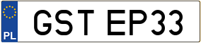 Trailer License Plate